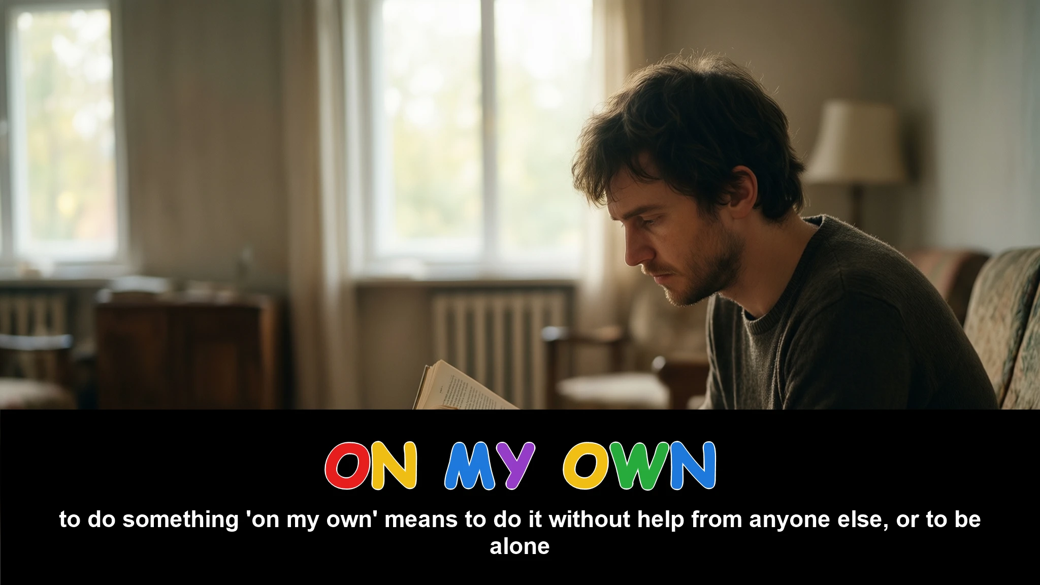 English Illustration for on my own